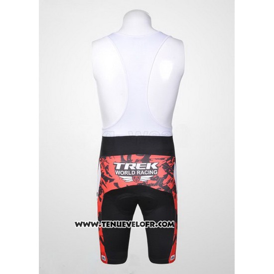 2011 Maillot Ciclismo Trek Rouge et Blanc Manches Courtes et Cuissard